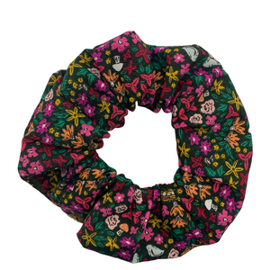 Birds in Floral Scrunchie