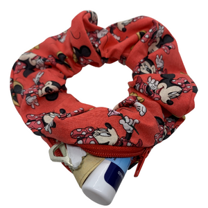 Cartoon Mouse Zipper Scrunchie