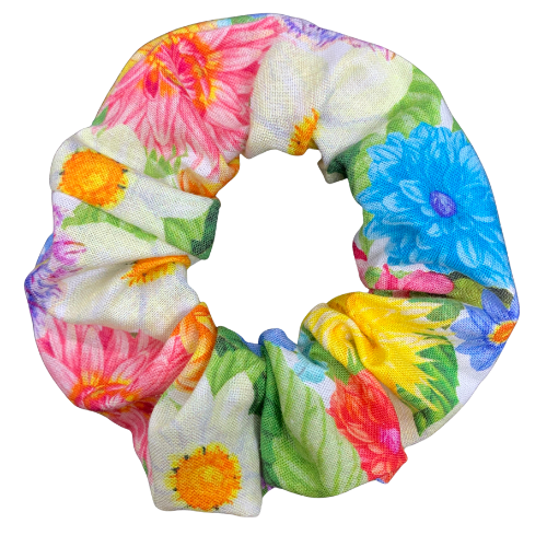 Summer Floral Scrunchie