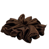 Brown Satin Oversized Scrunchie