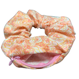 Pink Roses Zipper Scrunchie