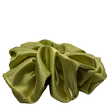 Light Olive Satin Oversized Scrunchie