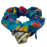 Aquarium Zipper Scrunchie