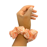 Pink Roses Zipper Scrunchie