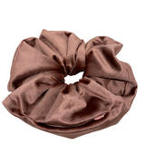 Rose Gold Velvet Oversized Zipper Scrunchie