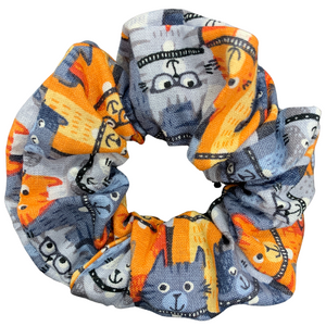 Cartoon Cats Scrunchie