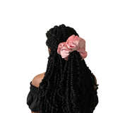 Pink Thick Velvet Oversized Scrunchies