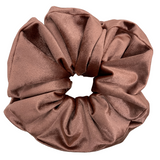 Rose Gold Velvet Oversized Zipper Scrunchie