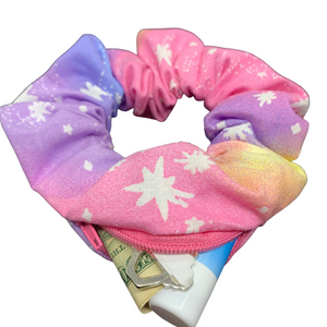 Pastel Galaxy Zipper Scrunchie