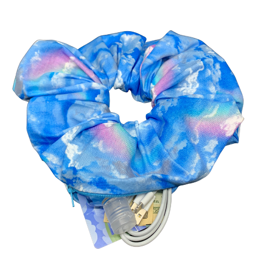 Daydreaming Oversized Zipper Scrunchie