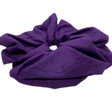 Purple Oversized Zipper Scrunchie