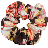 Evening Pink Floral Scrunchie