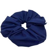 Blue Oversized Zipper Scrunchie