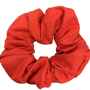 Red Metallic Scrunchie