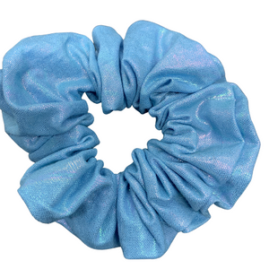 Blue Holographic Scrunchie