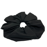 Black Oversized Zipper Scrunchie