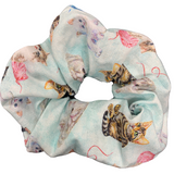 Cloudy Cats Scrunchie