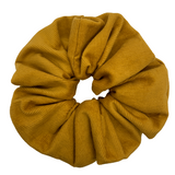 Gold Corduroy Oversized Zipper Scrunchie