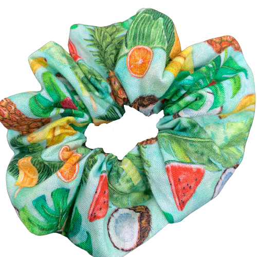 Tropical Fruit Scrunchie