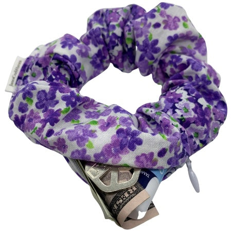 Light Purple Ombre Zipper Scrunchie