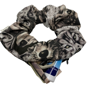 Wolves Zipper Scrunchie