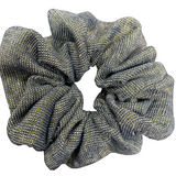 Gray Metallic Scrunchie