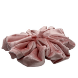 Pink Thick Velvet Oversized Scrunchies