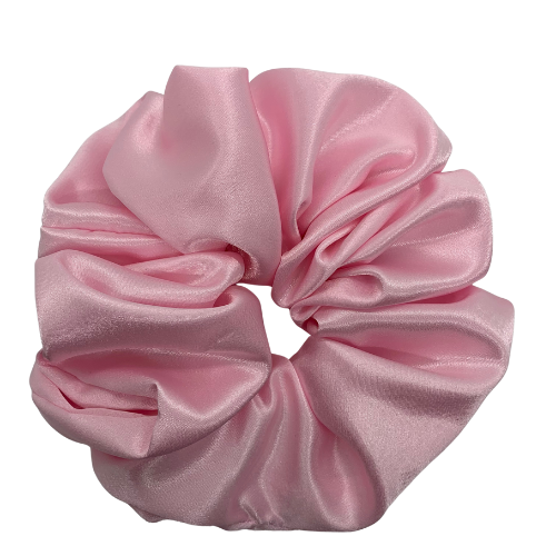 Light Pink Satin Oversized Scrunchie