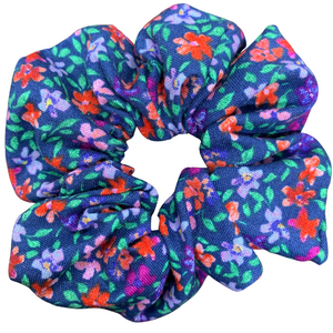 Berry Floral Scrunchie