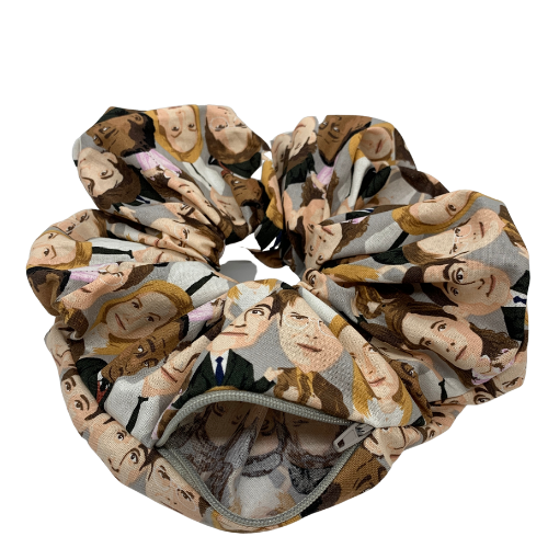 Business Workers Oversized Zipper Scrunchie