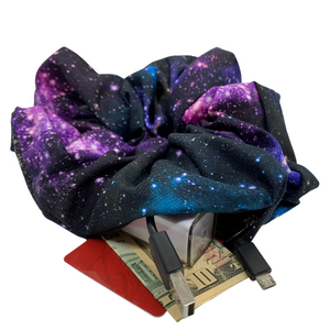 Galaxy Oversized Zipper Scrunchie