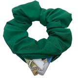 Green Zipper Scrunchie