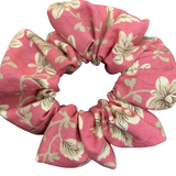 Cream Floral Scrunchie