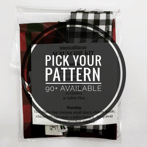 DIY Scrunchie Kit Pick Your Pattern