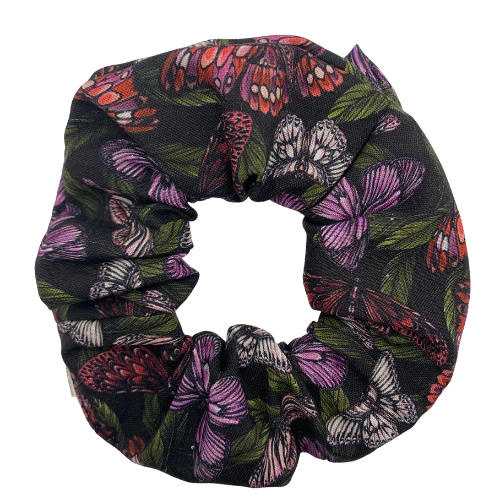 Dark Butterflies Scrunchie