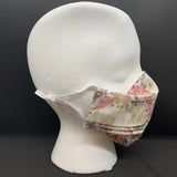 Vintage Red Floral 3D Face Mask