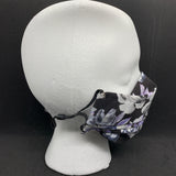 Evening Purple Floral 3D Face Mask