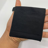 Face Mask Carrying Pouch With Keychain Black