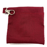Face Mask Carrying Pouch With Keychain Maroon