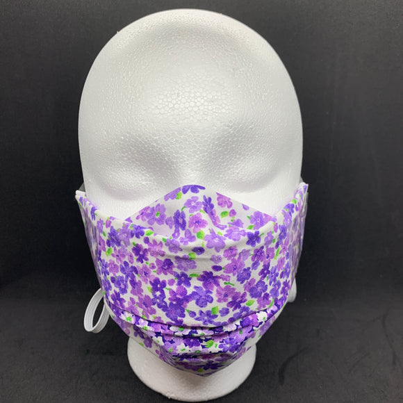 Light Purple Ombre 3D Face Mask