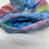 Tie Dye Zipper Scrunchie