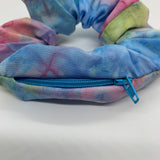 Tie Dye Zipper Scrunchie