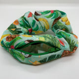 Tropical Fruit Zipper Scrunchie