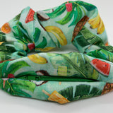 Tropical Fruit Zipper Scrunchie