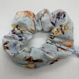 Cloudy Dogs Zipper Scrunchie