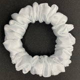 Cream Satin Mini Scrunchie