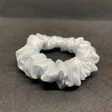 Light Pink Satin Mini Scrunchie