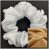 Orange Gold Satin Scrunchie