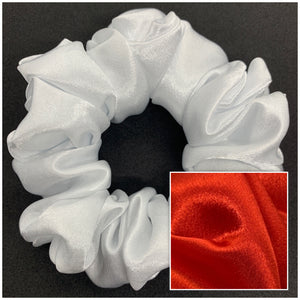 Red Satin Scrunchie