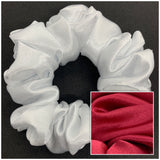 Fuchsia Satin Scrunchie